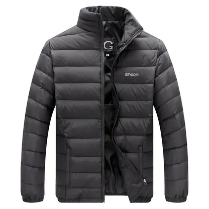 Quality Stand Collar Winter Duck Down Coats Men Warm Light Down Jackets Male Father's Down Coat Fashion Puffer Jackest  JK-826