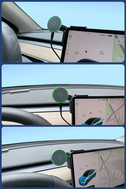 Car Phone Mount Holder 15W and 25W Qi2.2 Magnetic Wireless Charger Compatible with MagSafe for Tesla Model Y 3 JUNIPER 2026