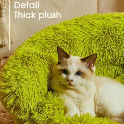 Winter Warm Pet Nest Washable Green Cartoon Monster Semi Enclosed Dog House Suitable for Medium and Large Sized Cat/Dog Supplies