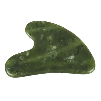 Helu Jade Gua Sha Tool Xiuyan Jade Heart-shape Massager Neck Massage Natural Massager Jade Guasha Scraper