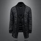High quality 2025 Winter 90% White Duck New Fashion British Style Casual Loose Slim Mid-length Down Jacket