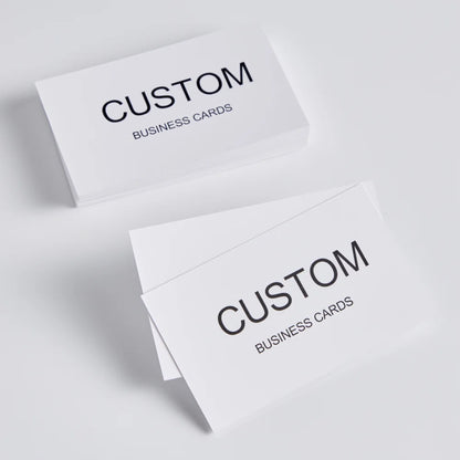 200/500/1000pcs Customizable Cards, Personalized Business Cards with Acrylic Storage Box, Matte Film Thank You Invitations