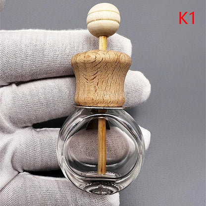 B*1PCS Car Air Freshener Perfume Clip Essential Oil Diffuser Vent Empty Glass Bottle Aromatherapy Decoration