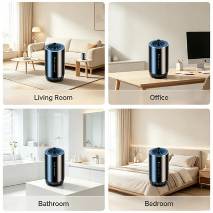 Smart Car Aroma Diffuser Set with 3 Bottles Essential Oils, Rechargeable Automatic Spray Car Air Freshener, Intelligent Car Perfume Aromatherapy Machine for Car & Home