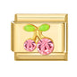 Y2K Series Heart Flowers Cherry Ball Butterfly Italian Charm Links Fit 9mm Stainless Steel Bracelet DIY Making Jewelry Gifts