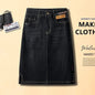 Women's Denim Skirts Spring Summer High-waisted Jeans Skirts Streetwear Female Sexy Sheath Skirts Fashion Split Retro Skirts