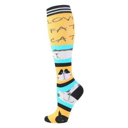New Men Women Compression Socks for Leggings Running Marathon Pressure Soccer Adult Socks Network Red Pressure Nurse Men Socks