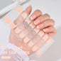 1Sheet Cured Gel Nail Strips Sticker Long-Lasting Nail Polish Strips Wraps Full Cover Gel Nail Art Stickers UV/LED Lamp Required