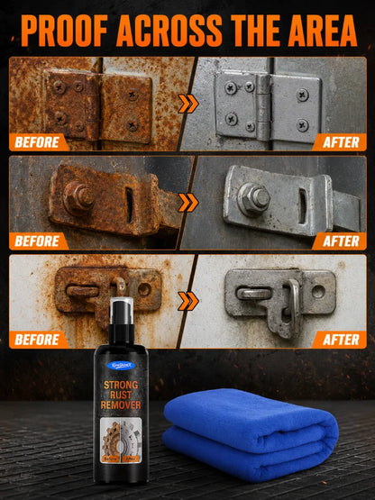Rust Remover Spray Penetrating Lubricant for Car Wheels and Tools Restore Metal Car Detailing