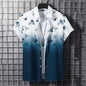New Hawaii Spring/Summer Fashion Leisure Street Walk Tourist Beach Printed Full Open Short Sleeve Button Shirt
