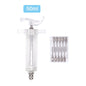 10/20/30/50ml Farm Animal Syringes Plastic Adjustable Dose Vaccine Injection with 10pcs needles Livestock Dispensing Tools