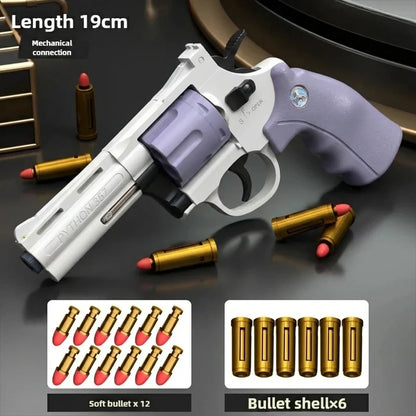Soft Dart Blaster Toy Magnum ZP5 357 Continuous Firing with Multiple Darts Simulation Outdoor Battle Game for Kids and Adults