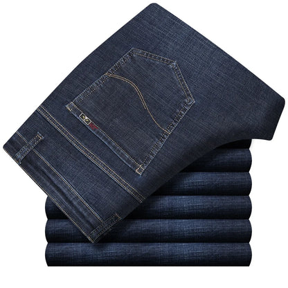 High Waist Denim Jeanse For Men Pants Plus Size 40 42 Fashion Designer Jeans Trousers For Men Street Wear Straight Loose Autumn
