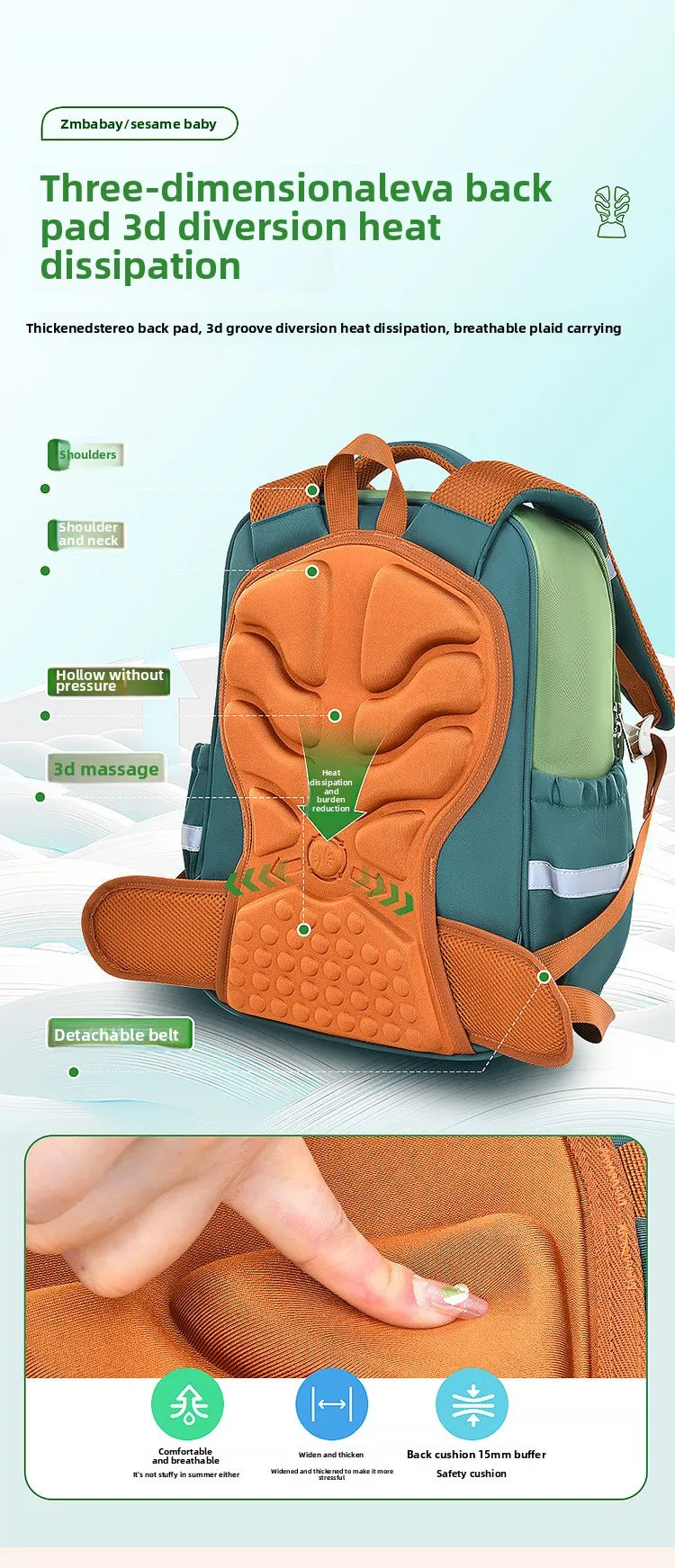New Primary School Students' Backpacks for Boys and Girls Suitable for Grades 1-6 - 9 Large Capacity Children's School Bags