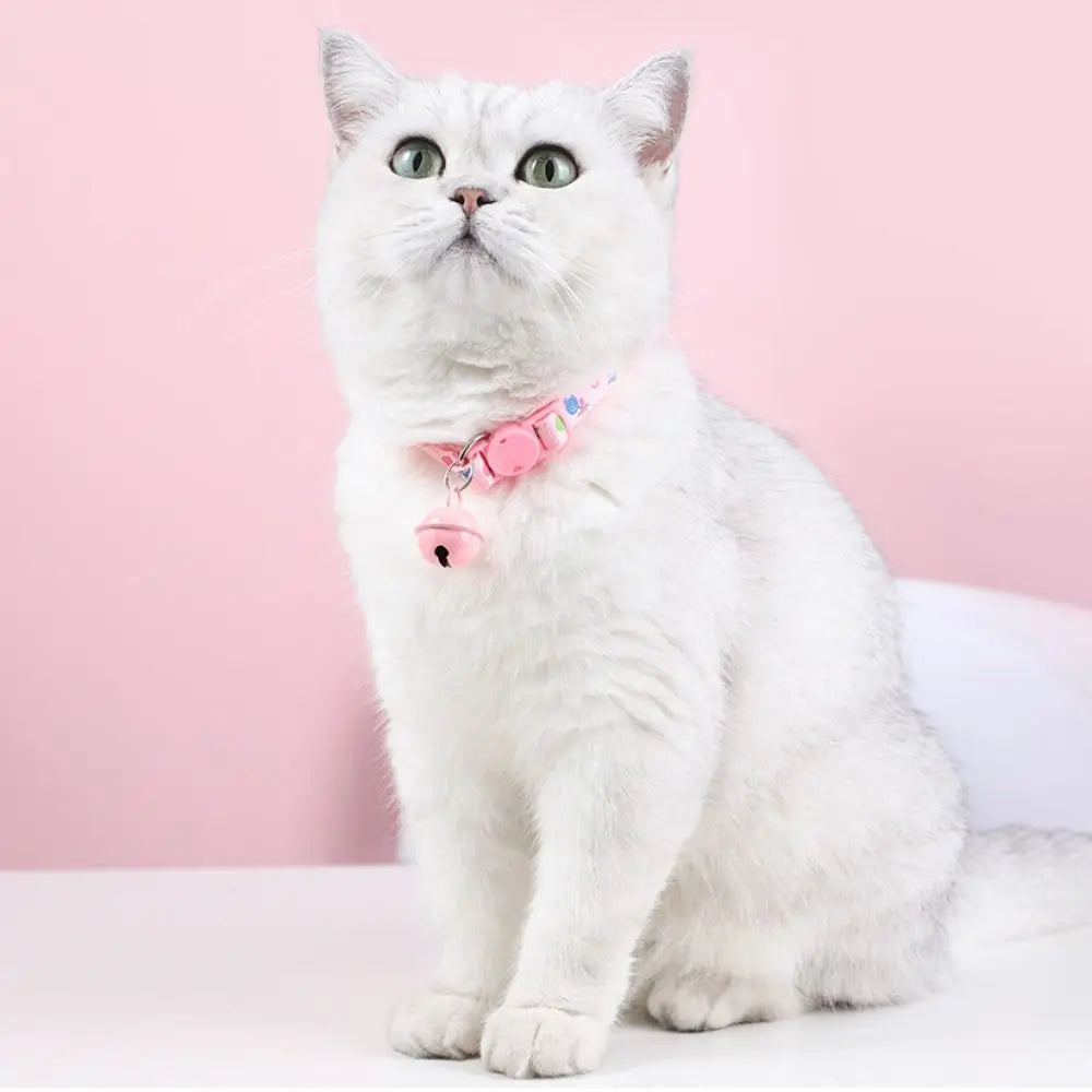 Buckle Cartoon Cat Collars Pet Supplies Cute Cat Head Small Dog Collar Adjustable Cat Accessories