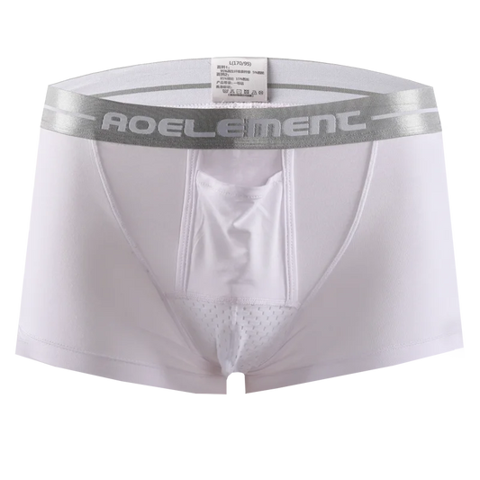 Bullet separate underwear Men's ventilated summer dry underpants Ice silk bag ice healthy boxers