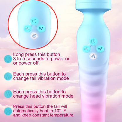 3 IN 1Mode Dildos Vibrator AV Machine Magic love Wand Clitoris G Spot Stimulator Female Vagina Massager Woman Adults Sex Toys 18