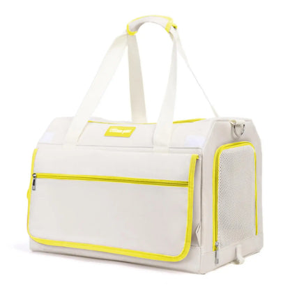 Travel Container Padded Cat Carrier Bag with Pull Handle Pet Carrier Wheels for