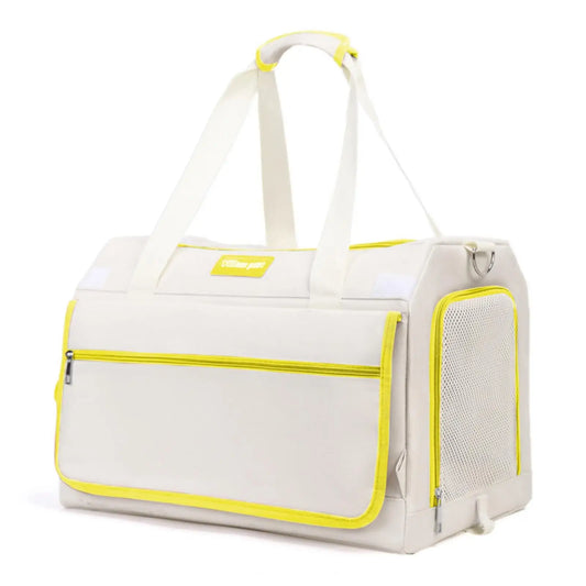 Travel Container Padded Cat Carrier Bag with Pull Handle Pet Carrier Wheels for
