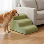 Pet Stair Ramp Washable Dog Ramp and Stairs Foam Pet Stairs Detachable Cover Sturdy for Sofa