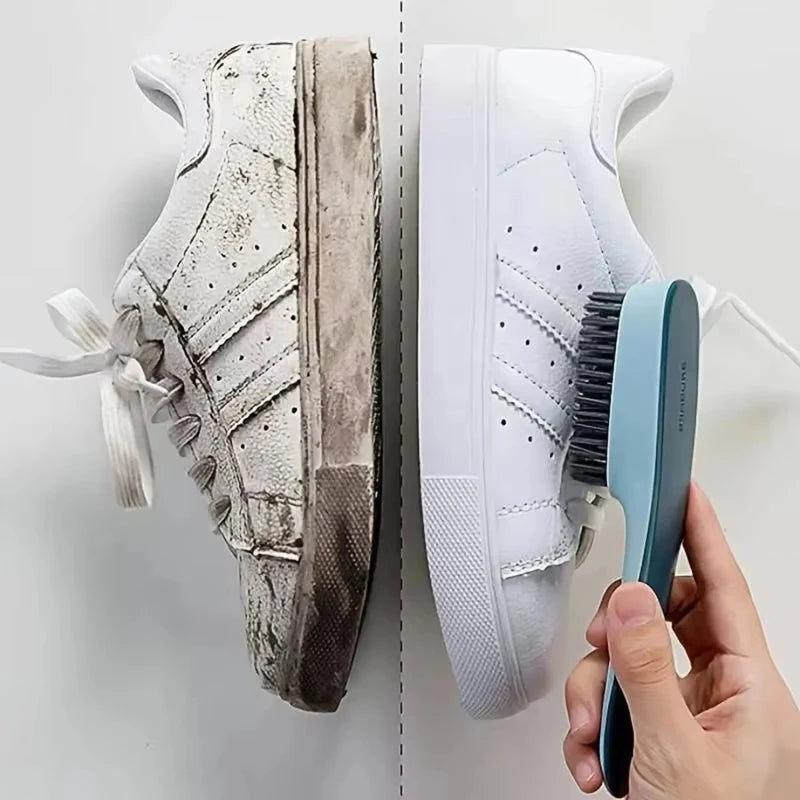 Home-use Long-handled Shoe Brush Multi-functional Cleaning Brush Laundry Bathrooms Hard Floors Plastic Handle Shoes Brush