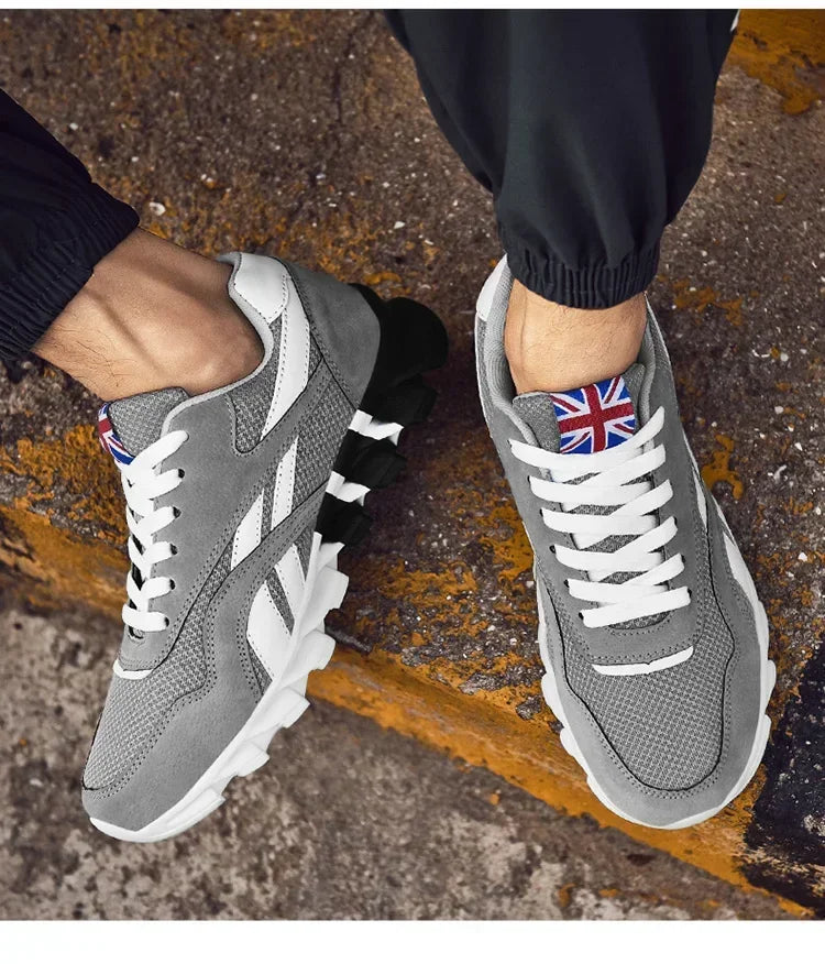 Brand Trend Size 38-48 Men's Wear-resistant Cushioning Thick-soled Fitness Sneakers Outdoor Breathable Running Shoes for Men