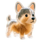 Clear Pet Hair Keychain Cute Dog Fur Keepsake Holder Creative Transparent Pet Hair Memorial Collection Pendant For Dog/Cat
