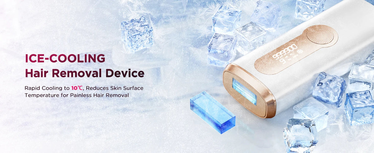 IPL Hair Removal Device Ice-Cooling 3 in 1 Painless 16J Photoepilator Permanent Whole Body Home Treament For Men and Women