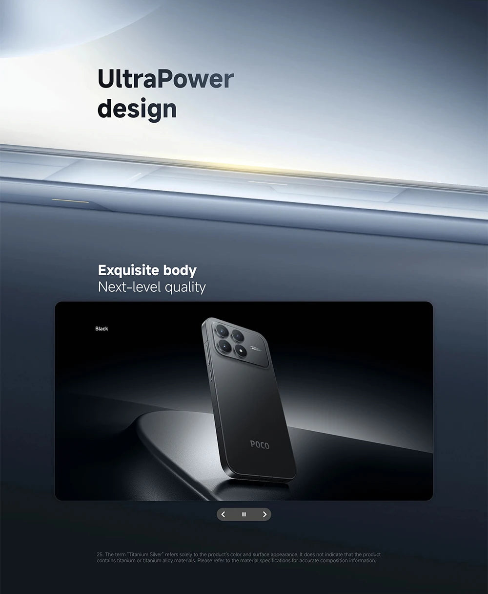 Global Version POCO F8 Pro 5G 6.59' Snapdragon® 8 Elite Mobile Platform 100W HyperCharge 6210mAh 50MP Camera NFC IP68 XIaomi
