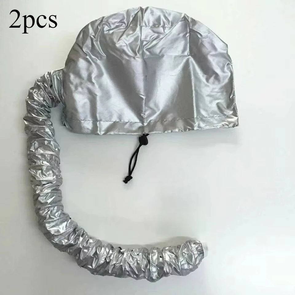 2PCSHair Bonnet Portable Dryer Cap Steamer Quick Dry Baked Oil Care Diffuser Drying Hairdressing Tools Hair Cap Shower Cap Women