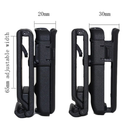 Tactical Adjustable Universal Fast Mag Pouch Single Modular Polymer Universal 9mm.40.45 Magazine Pouch