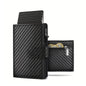 Pop Up Wallet with Coin Compartment RFID Protection Credit Card Holder Wallet for Men