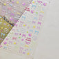 5D Pudding Jelly Dessert Fruit Cherry Pink Claw Print Bowknot Tie knot Love Heart Stars Nail Art Sticker Adhesive Manicure Decal