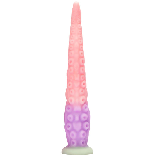Liquid Silicone Long Anal Plug Octopus Tentacles Adult Sex Toy Clitoris Anus Stimulation Powerful Suction Cups To Free up Hands.