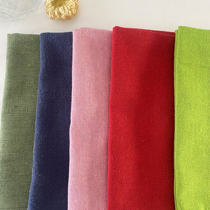 6pcs Cloth Napkins 30X45CM Orange Cotton Polyester Blend Kitchen Washable Dinner Reusable Napkins Wedding Party Table Decoration