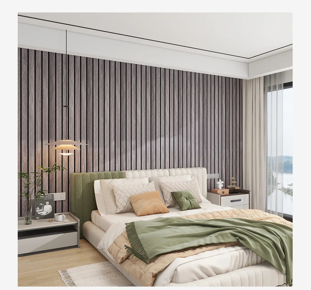 Thick Wood Grain Self-adhesive Wall Sticker Waterproof for Home Decortion Peel and Stick Foam Wallpaper Bedroom Living Room