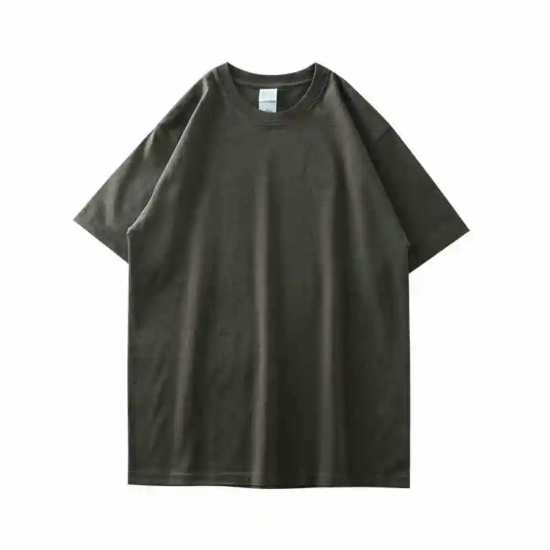 Dukeen 280gsm Oversized Heavyweight T Shirt for Men Summer Short Sleeve Tee 100% Cotton Plain Top Casual Men's Clothing 9.9oz