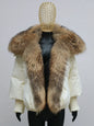 2024 Winter Women Warm Coat Oversized Real Fox Fur Collar Thick Luxury Outerwear New Fashion 90% Goose Down Jacket