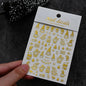 Winter Christmas Atmosphere Nail Stickers Snowman Snowflake Wapiti Self-adhesive High Quality Cute Nail Stickers Nail Art Deco