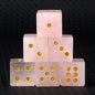 5pc 1.6cm Natural stone amethyst dice Agate tiger eye stone particle Guess the number of points wholesale