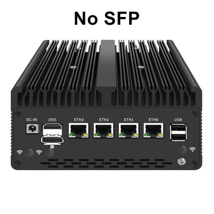 Fanless Mini PC 4*/2*10G SFP+ Intel i7 13620H 8505 Firewall 4xi226-V 2.5G 2*DDR5 NVMe Industrial Computer Server Proxmox