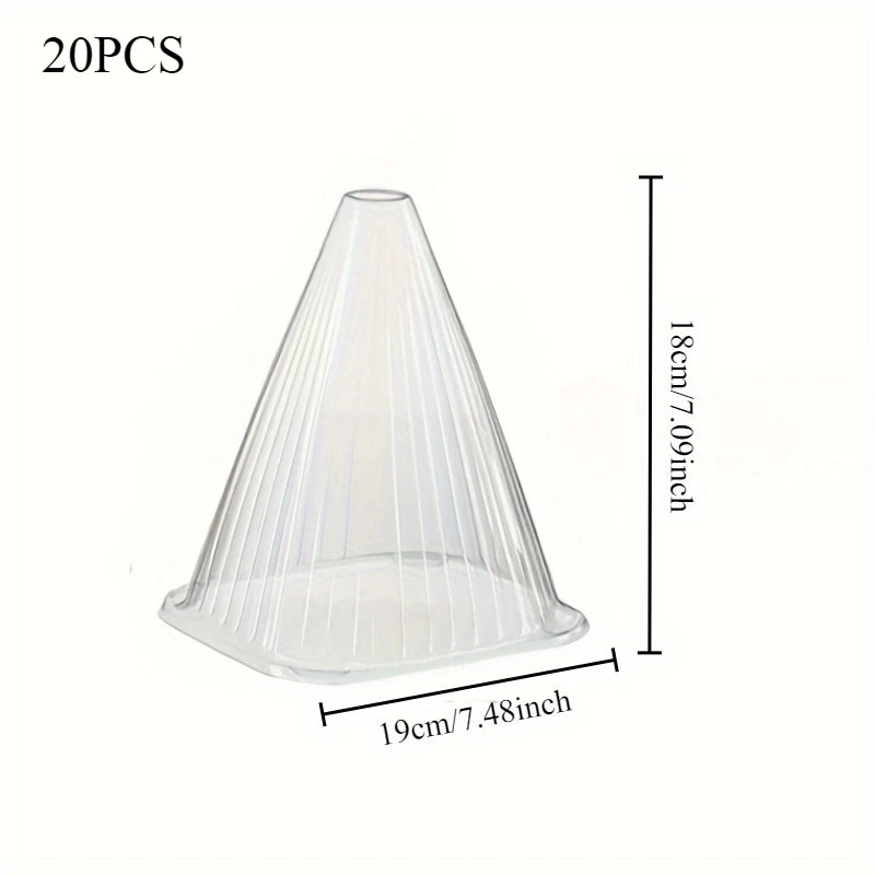 20PCS Large Reusable Plant Covers - Protect Plants From Birds, Frost, Snails, Etc., Transparent, Durable Garden Supplies