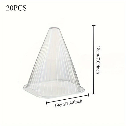 20PCS Large Reusable Plant Covers - Protect Plants From Birds, Frost, Snails, Etc., Transparent, Durable Garden Supplies