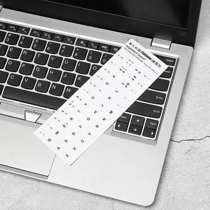 Non-slip Arabic Deutsch Spanish Keyboard Stickers Russian Letter Alphabet Layout English Wear-resistant Keyboard Covers