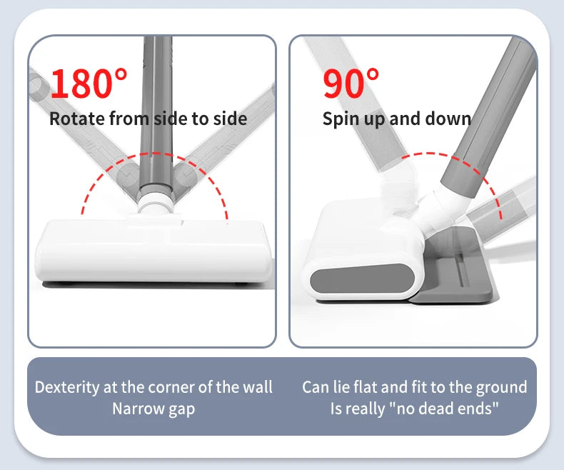 Handheld Cordless Vacuum Cleaner, 18Kpa 55Mins Smart Stick Vac with Tangle-Resistant Design Hard Floor Carpets Pet Hair