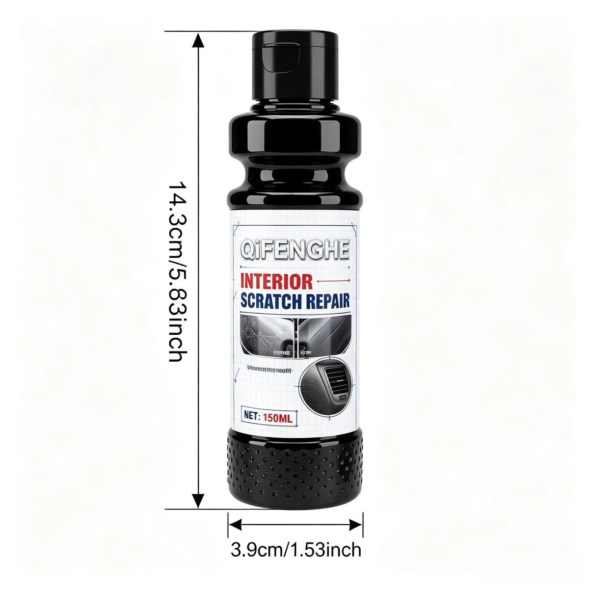 Car Interior Plastic Repair Liquid Instantly Eliminate Surface Scratches Apply Clear Coating to Refresh Worn Dashboard Panels