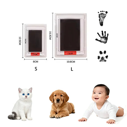 Non Toxic Baby Hand Footprint Ink Pad Pet Dog Cat Paw Print Kit Clean Touch No Mess Family Memory Keepsake Newborn Souvenir Gift