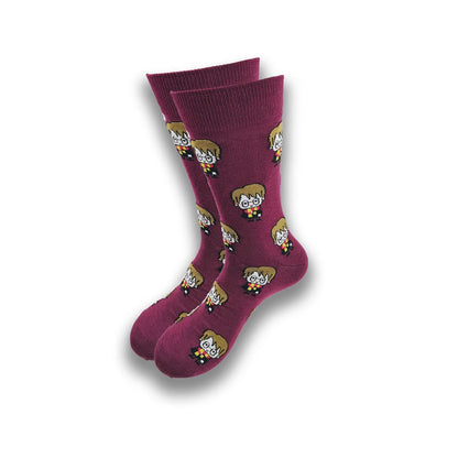 Spring and Autumn Men's and Women's Socks Cartoon Cartoon Fashion Funny High Quality Tube  Movie Character  Socks for Men