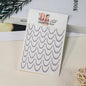 1pcs Gold Glitter French Design Nail Stickers White Silver Curve Lines Stripe Wave Nail Decals Slider Reflective Manicure Wraps