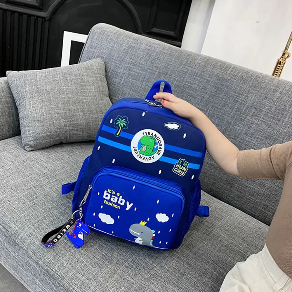 Durable Cute Backpack Cartoon Dinosaur Waterproof Students Bag Kindergarten Large Capacity School Bag for Children